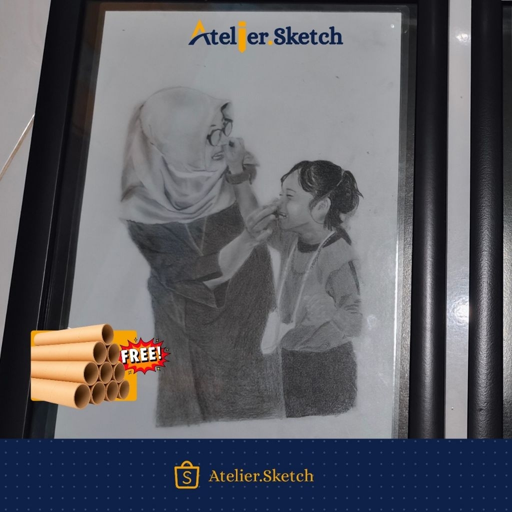 

Jasa Gambar Sketsa Wajah Custom A4 / A5 | Hadiah Unik Personal | Atelier.Sketch