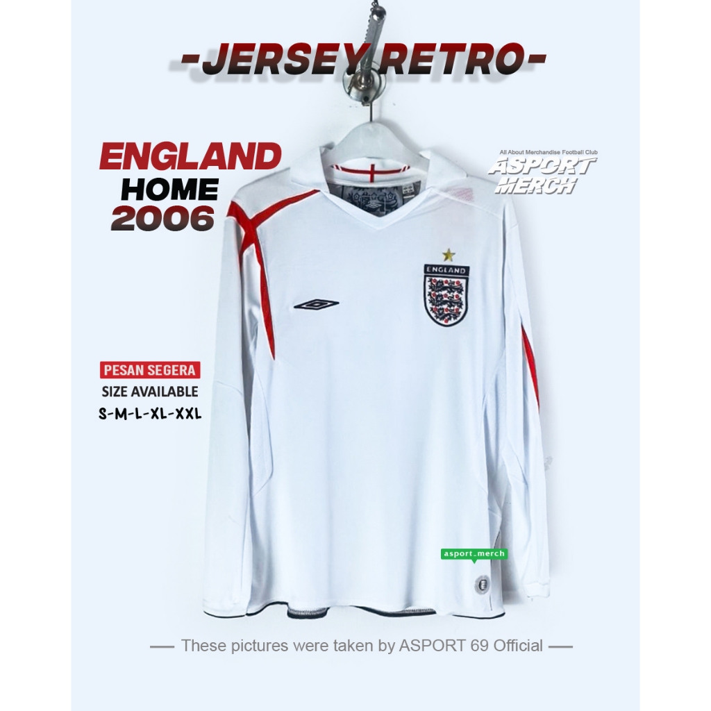 RETRO INGGRIS HOME 2006 LONG SLEEVE FANTASY