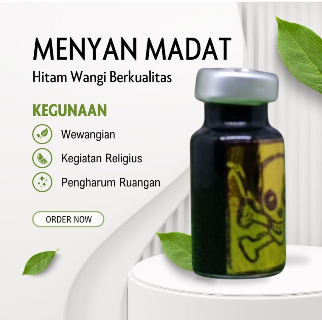 wewangian madat hitam cair