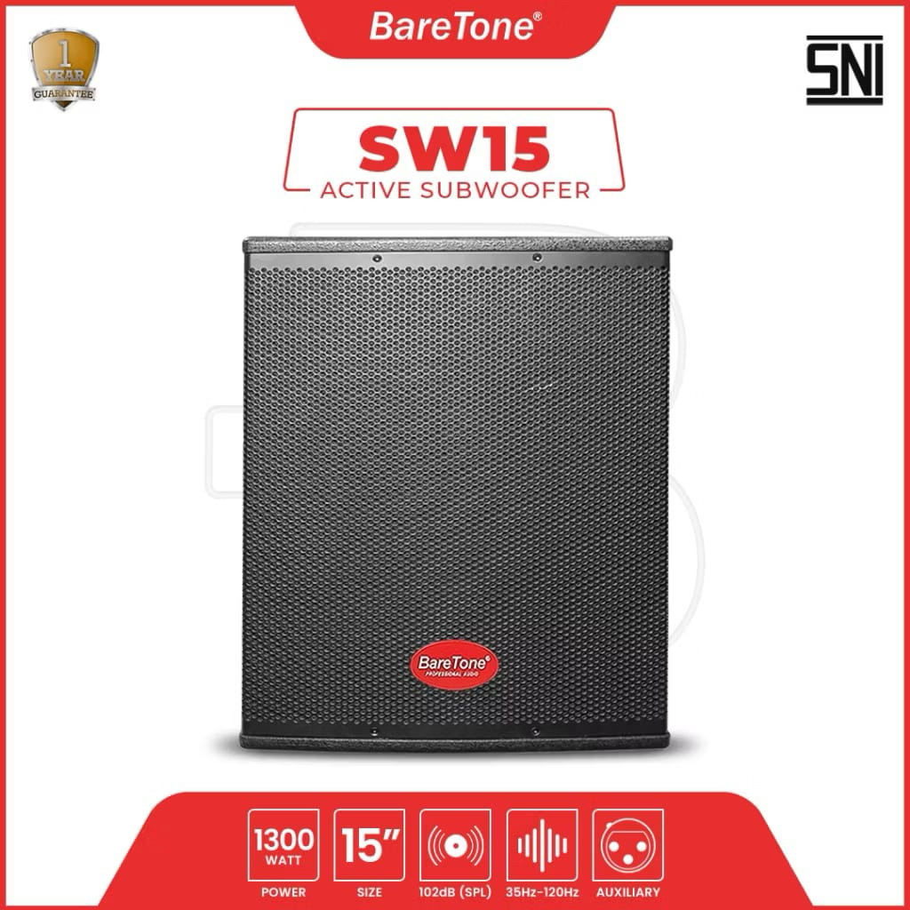 Subwoofer Aktif Baretone Sw15 Original Subwoofer Aktif 15Inch 1300Watt