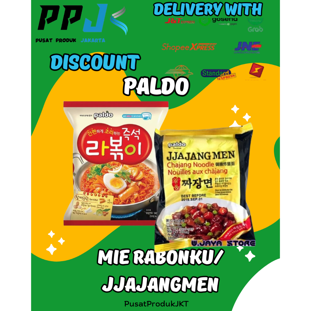 

Paldo Mie Rabokki & Jjajangmen Mie Korea