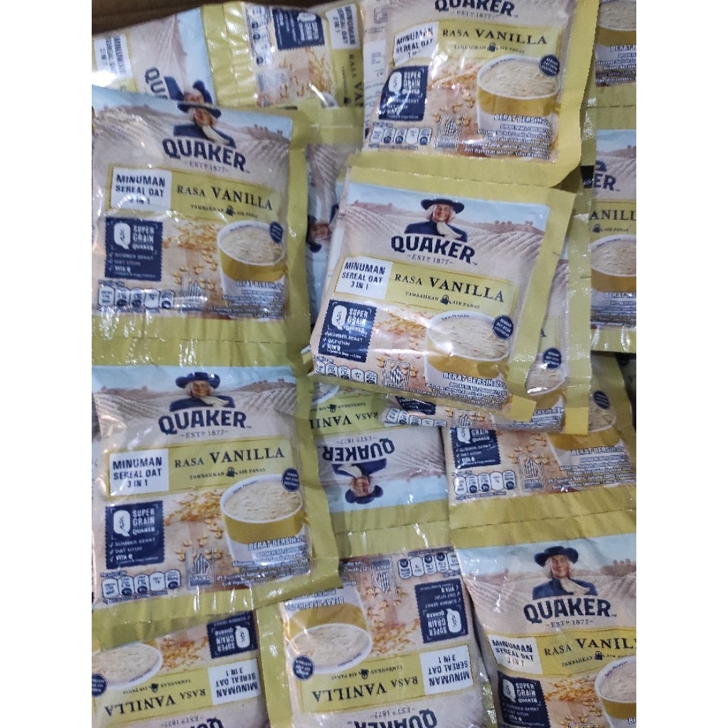 

Quaker Oat Cereal 3in1 Minuman Instan 28gr isi 10pcs Vanilla Coklat