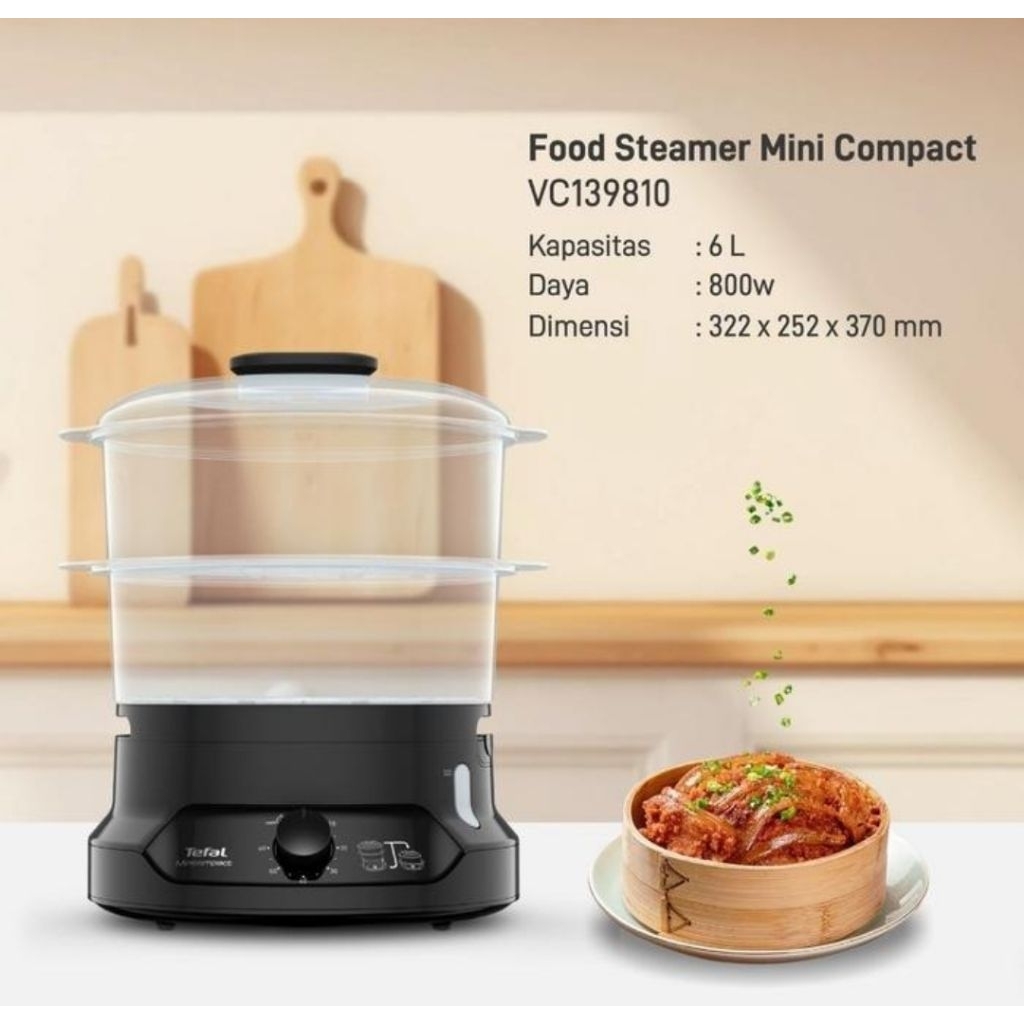TEFAL Food Steamer Mini Compact VC139810