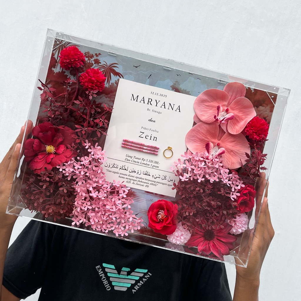 Uk 30x40 Bingkai Mahar Pernikahan Mahar Akrilik Mahar Murah Mahar Nikah Mahar Pernikahan Mahar Trans