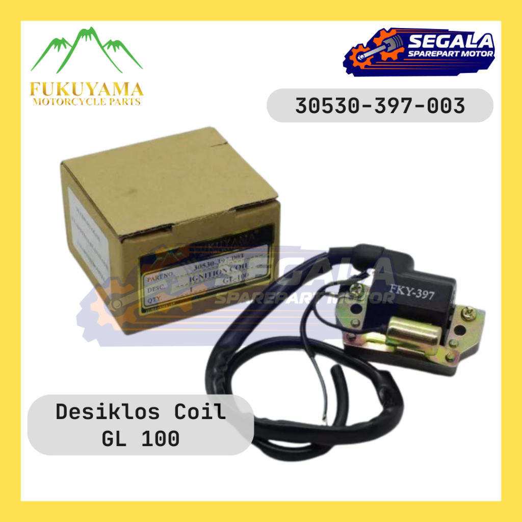 Ignition Coil Desiklos Fukuyama GL 100 30530-397-003 6 Volt