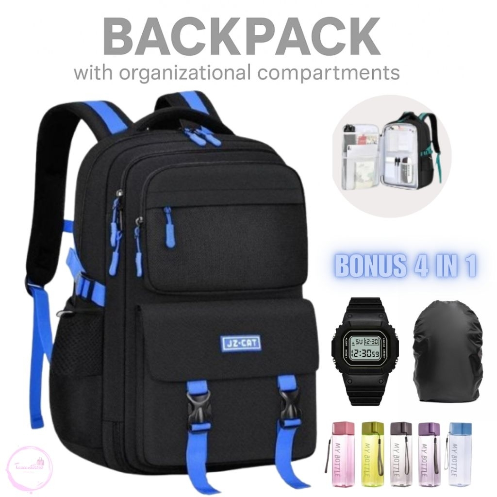 Tas anak laki laki kece / Tas polos hitam / Tas ransel sekolah laki laki perempuan sd smp sma / Tas 