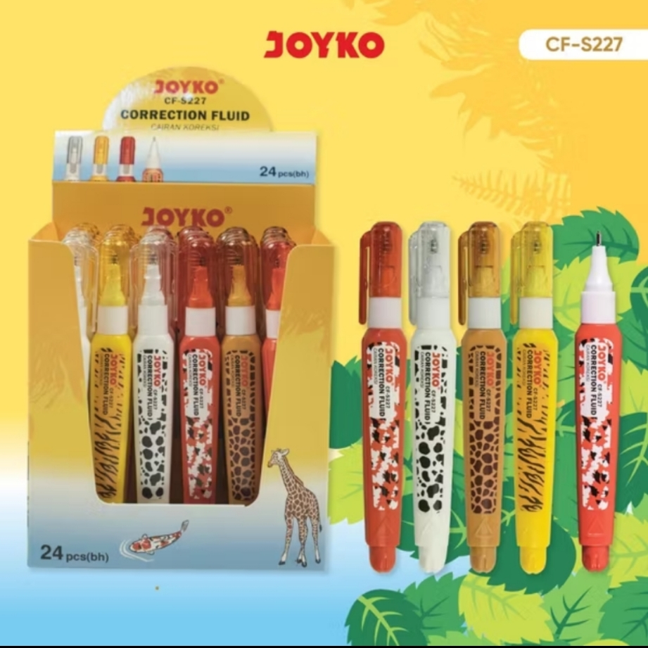 

Joyko Correction Fluid CF-S227 1 Box Isi 24 Pcs Cairan Koreksi Tip x