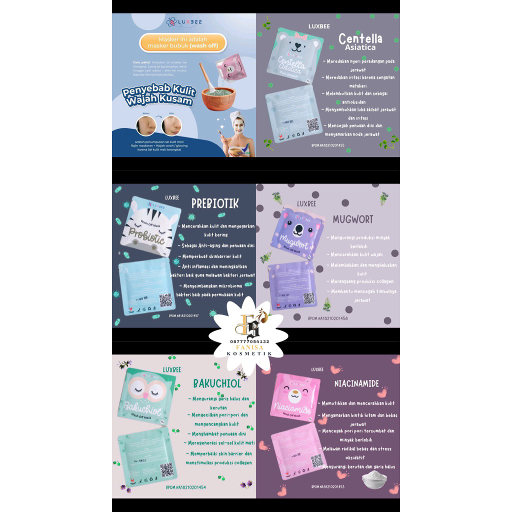 Masker bubuk Luxbee original