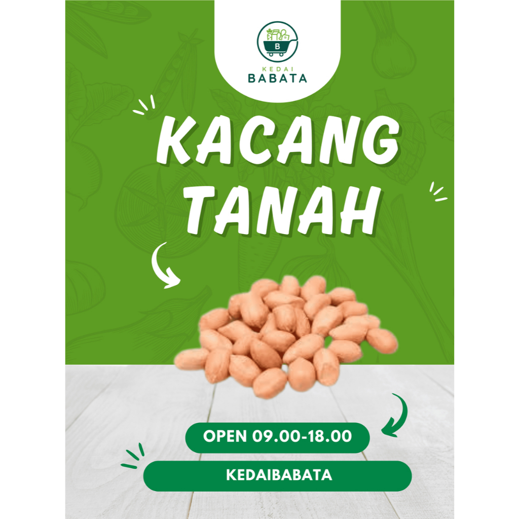 

Kacang Tanah Segar Kacang Goreng 250gr Kedai Babata Kota Padang