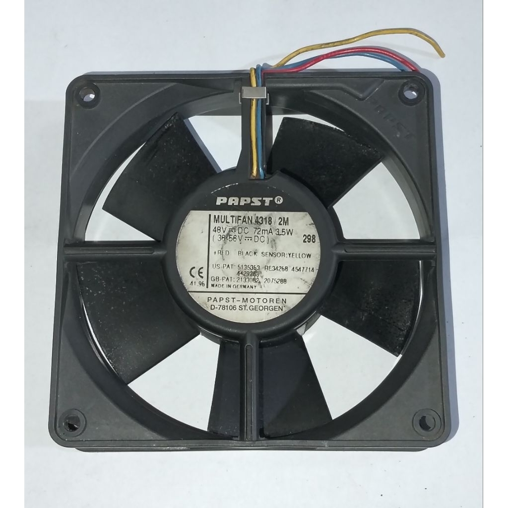 KIPAS FAN 12X12 48V DC 72mA 3.5W BEKAS