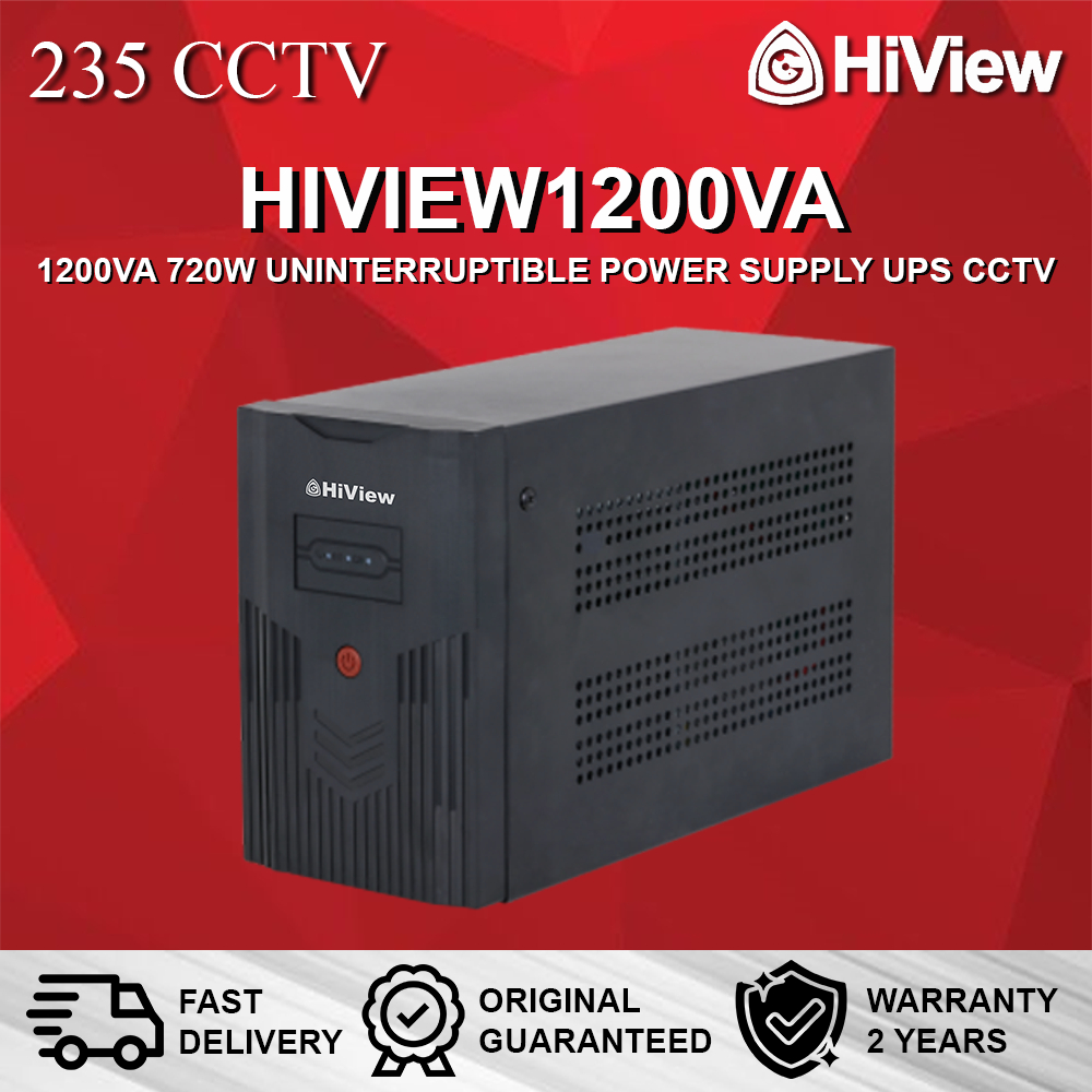 HIVIEW HIVIEW1200VA 1200A 720W Uninterruptiible Power Supply UPS Cctv