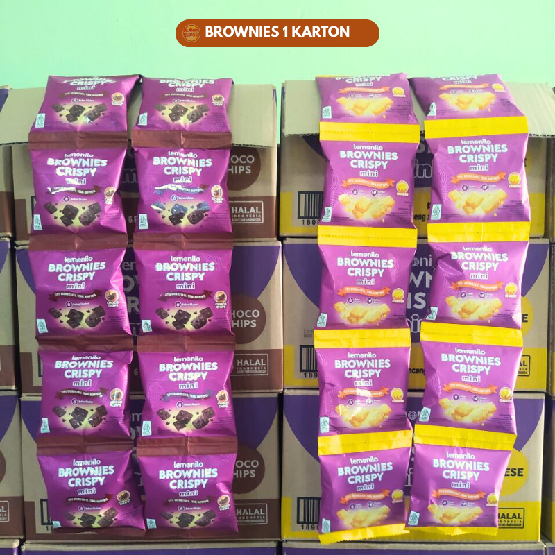 Cinta_Abuhaha Lemonilo Brownies 1 Karton Isi 60 Kemasan Brownies 6 Renceng
