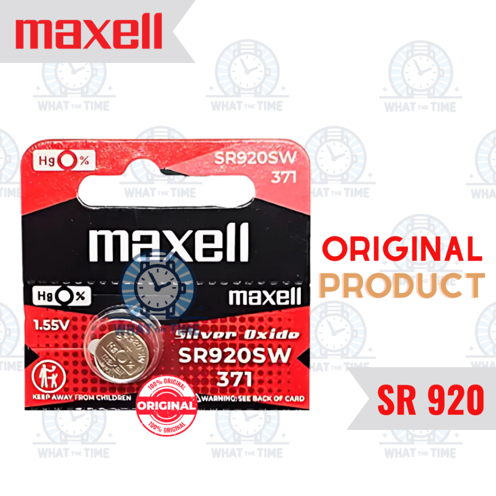 WTT Baterai Maxell SR920SW Original 371 SR 920 SR920  Batu Batre Kancing Battery Koin Jam Tangan