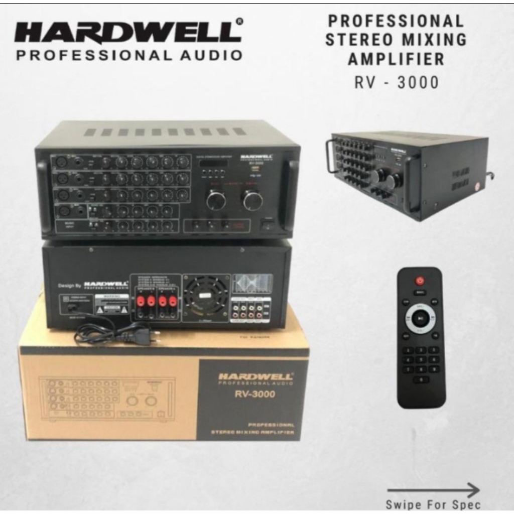 Power Ampli Karaoke 750W Hardwell RV 3000
