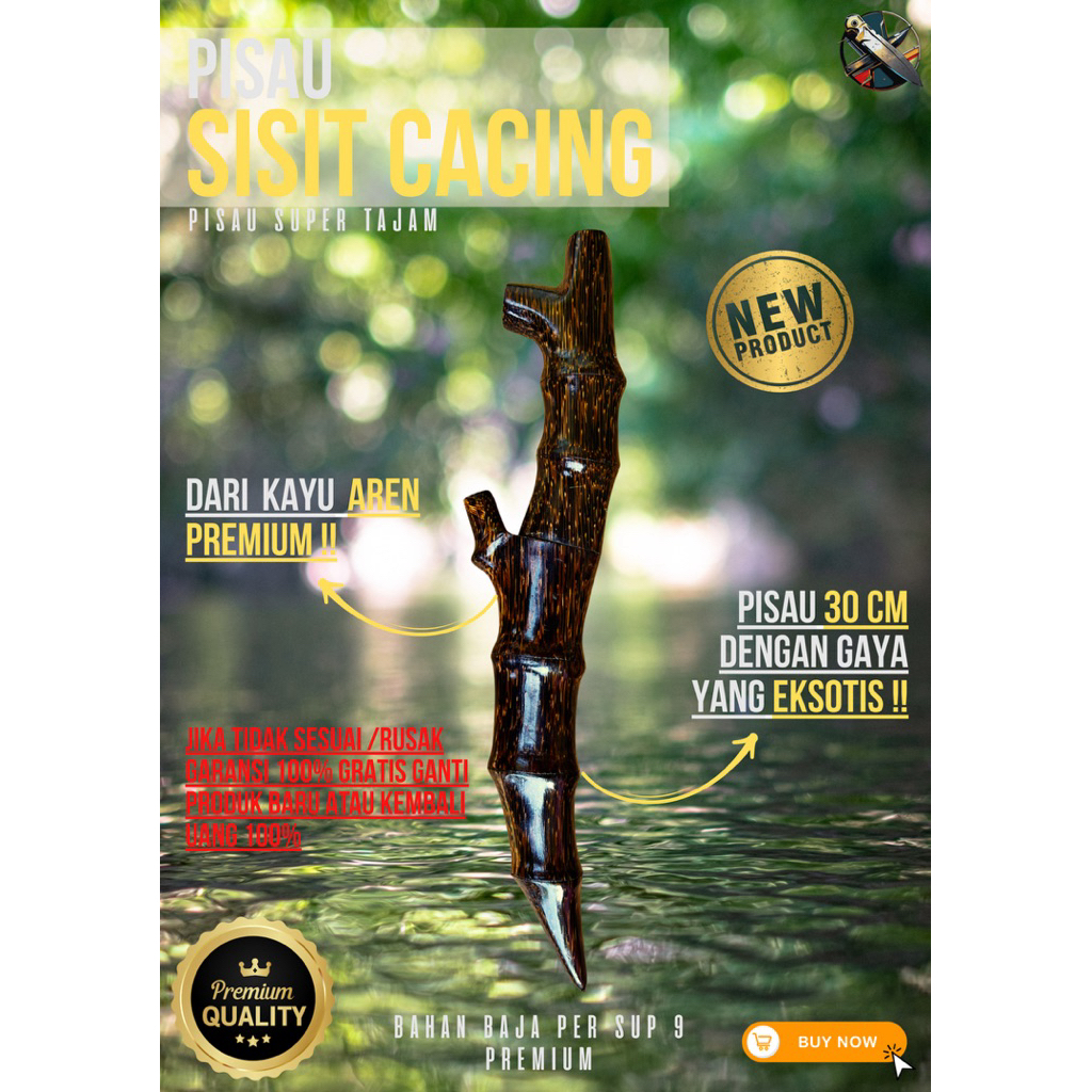 [BILAH_PISAU] PISAU SISIT CACING PISAU BAJA SUPER TAJAM MULTIFUNGSI Baja Per SUP9 Asli Original