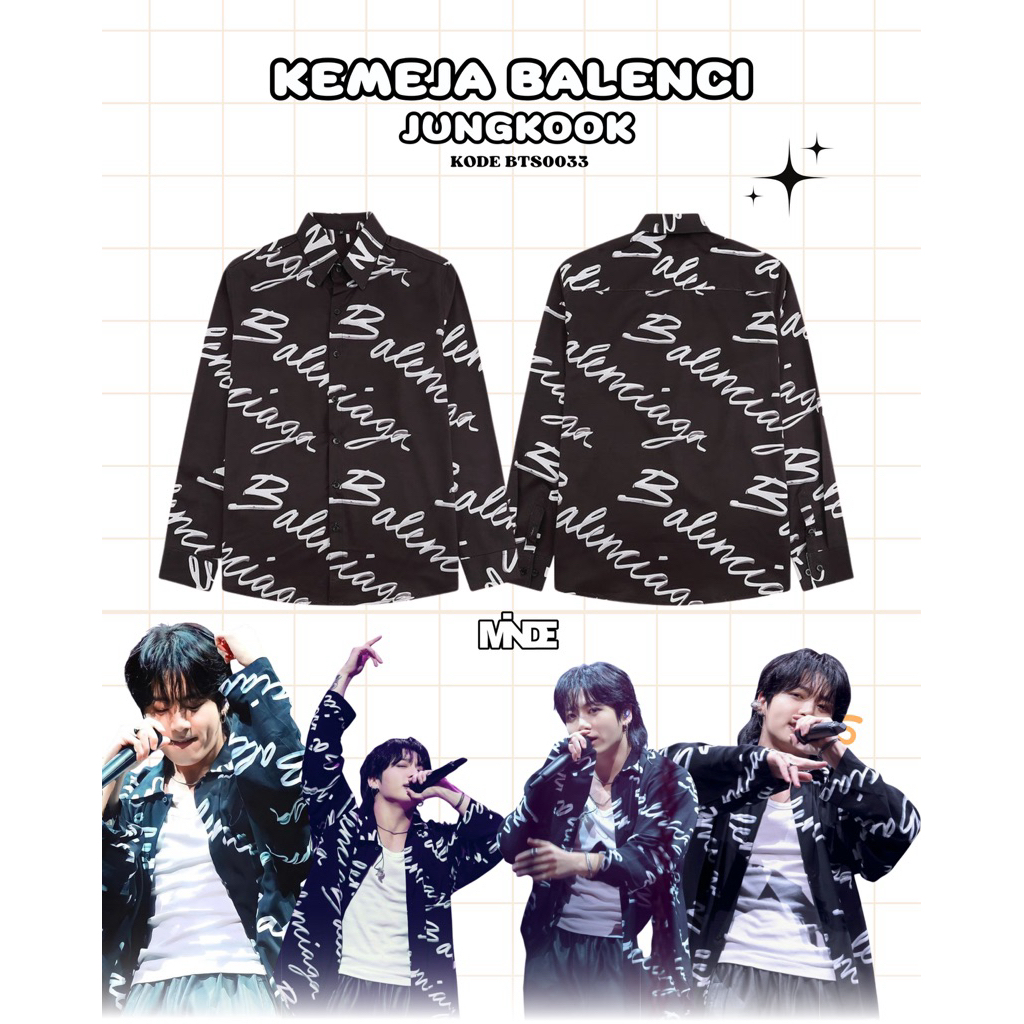 BTS0033 | KEMEJA BALENCI JUNGKOOK