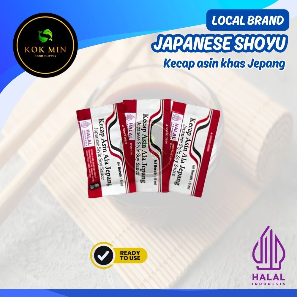 

Japanese Shoyu Sachet / Kecap Asin Jepang Sachet / Japanese Soy Sauce - 10 pcs