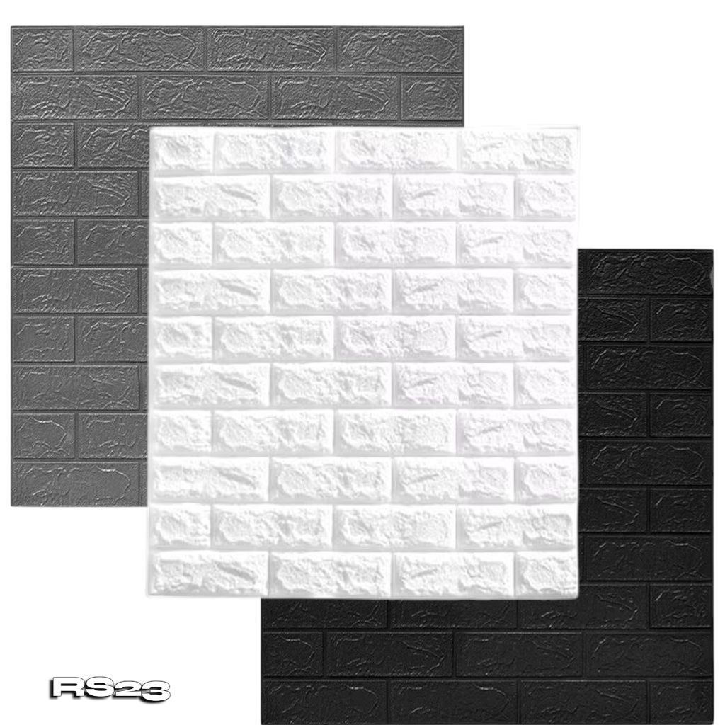 WALLPAPER DINDING FOAM MOTIF BATA 3D ELEGAN DAN MEWAH