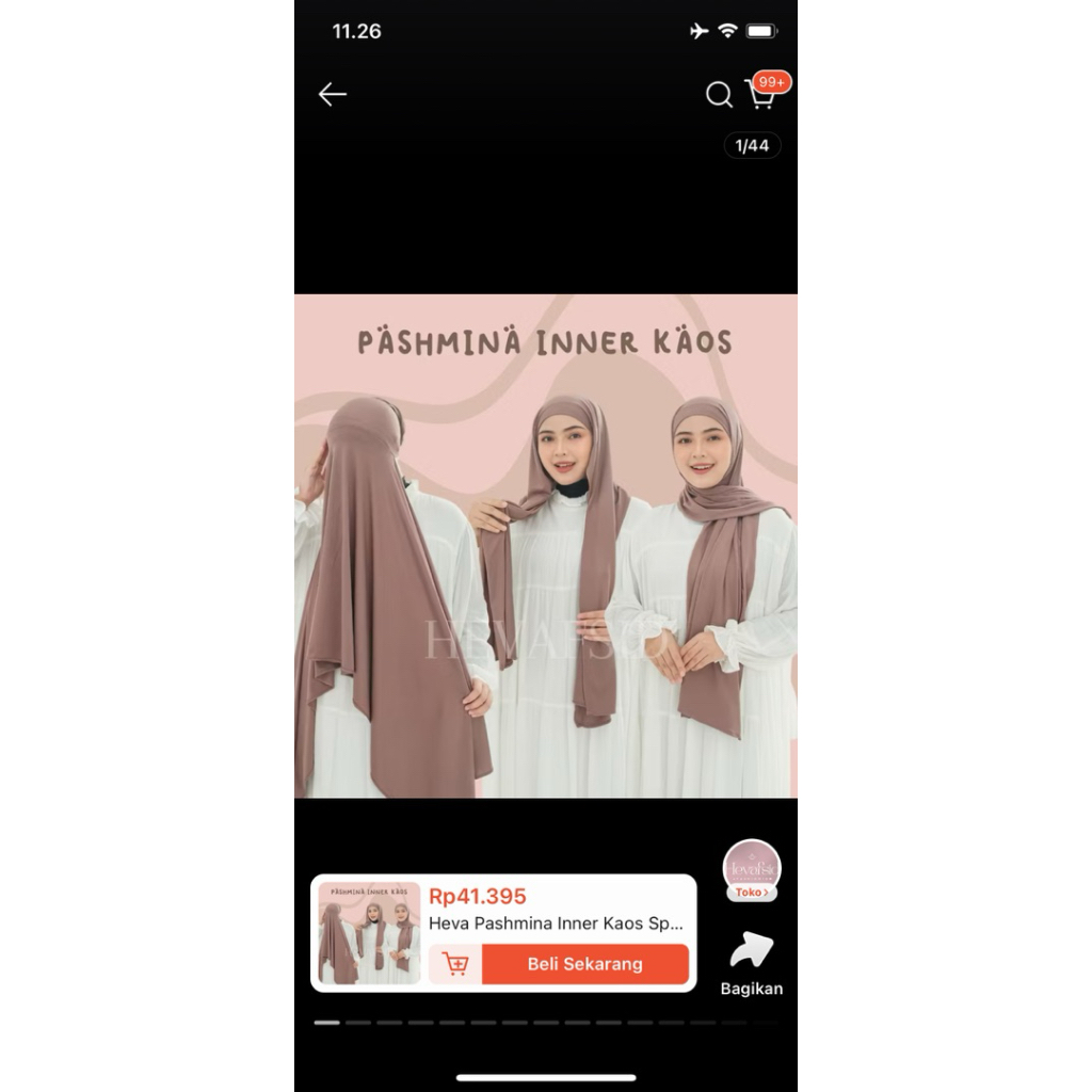 Pashmina Instan Rayon [PRELOVED]