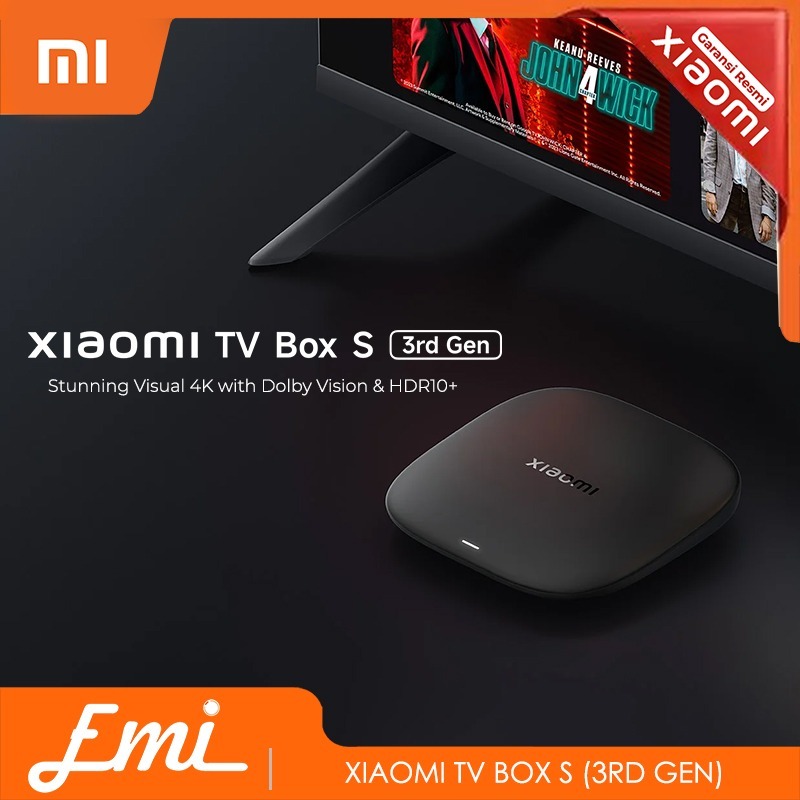 Mi TV Box S (3rd Gen) UHD 4K Dolby Vision Dolby Atmos & DTS:X Wi-Fi 6 Google TV MiBox