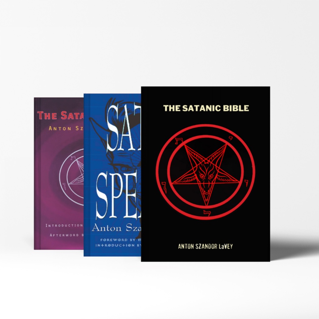 Anton Szandor Lavey Books Collection (Satanic Bible, Ritual, Witch, Devils Notebook, Satan Speaks)