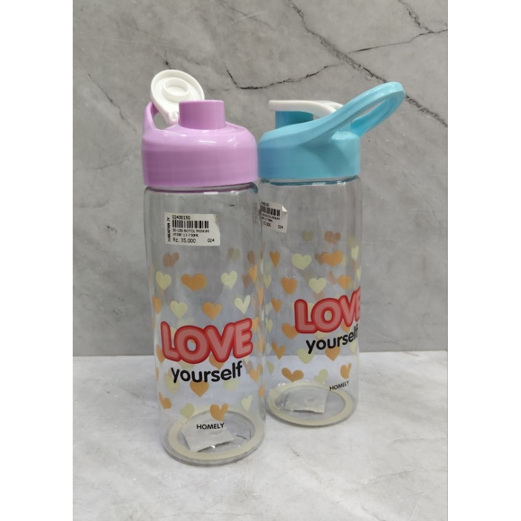 BOTOL MINUM PLASTIK 750ML / BOTOL MINUM FLIP TOP