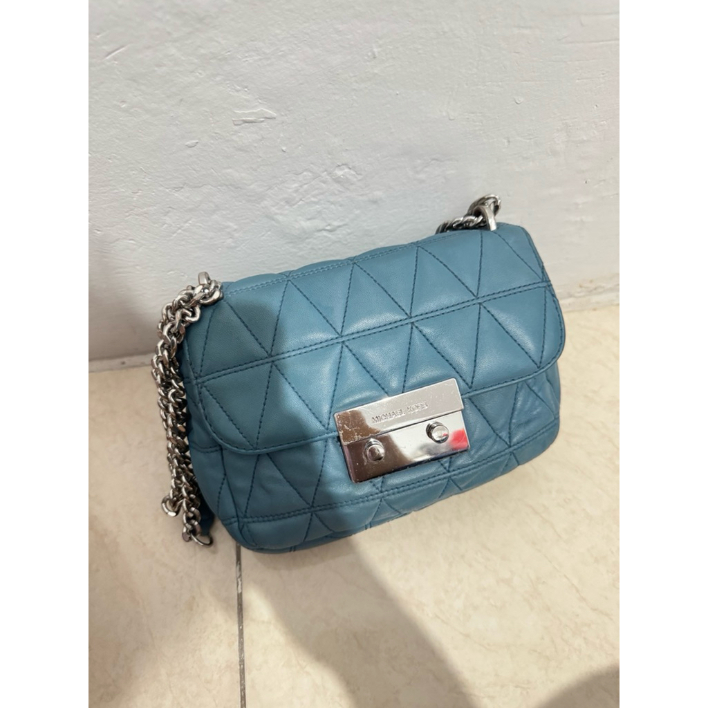 Tas Bag MK Sloan Michael Kors Biru