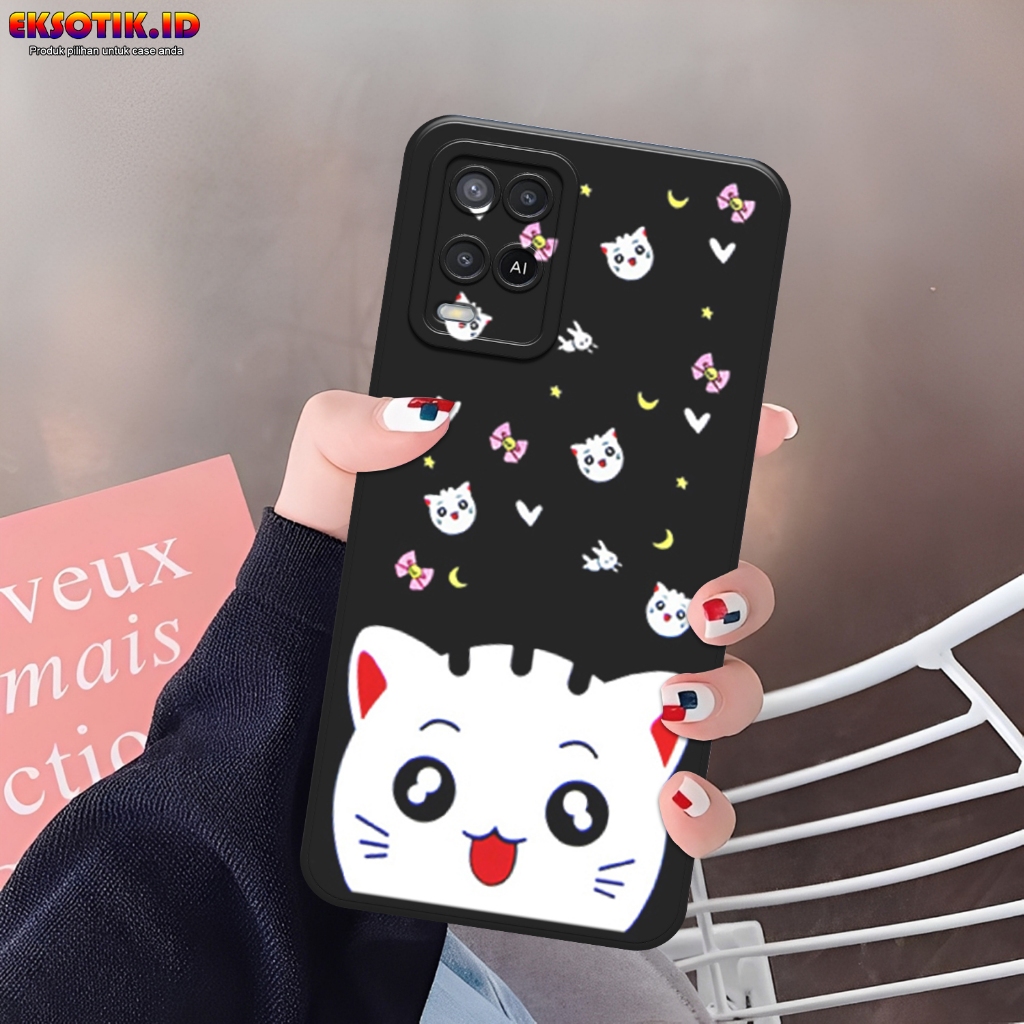 Case OPPO A54- Eksotik.id - Casing OPPO A54 - Case KUCING - Skin Handphone - Silikon OPPO A54 - Cass