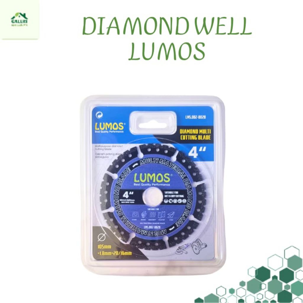 

Diamond Blade/Pisau Potong/ Diamond Well Lumos 4