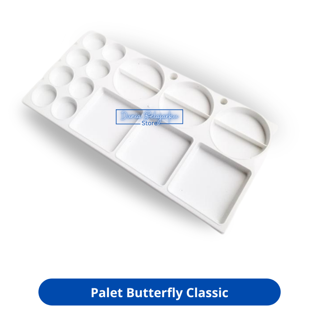 

Palet Lukis Cat Air Plastik Painting Palette Butterfly Classic