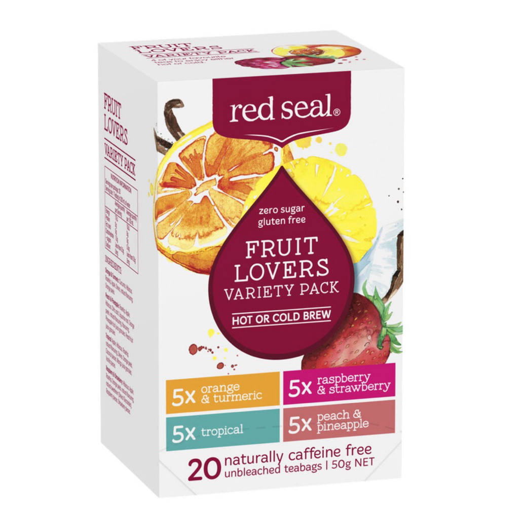 

Red Seal Variety Pack Teh Dengan Buah Asli Hot Or Cold Brew Tea | 20 pack