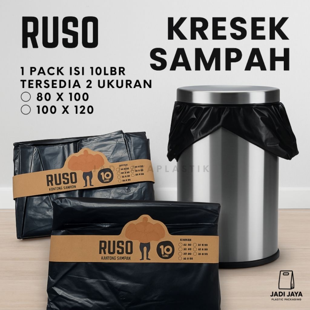 [JJP] Kresek sampah jumbo ruso / kresek sampah besar / kresek tong sampah / kresek tong sampah alumi