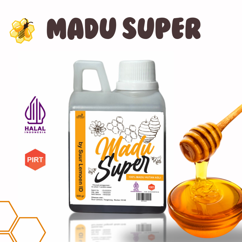 

Madu Super Asli 500 gr Murni Grade A - Suur Lemoen
