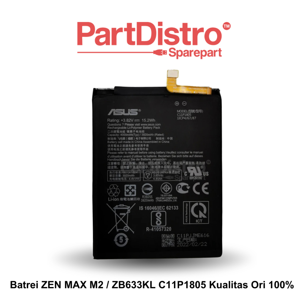 BATT ORI 100% ASUS ZEN MAX PRO M1/M2 C11P1706