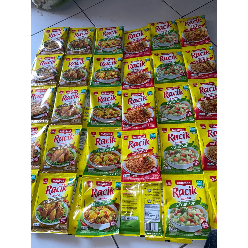 

Bumbu racik 1 renteng isi 10pcs 18.000