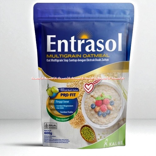 

Entrasol 600gr Multigrain Oatmeal Ekstrak Buah Zaitun Profit Kemasan Pouch Refill Isi Ulang Entra Sol 600 gr Oat Meal Tinggi Serat Sereal