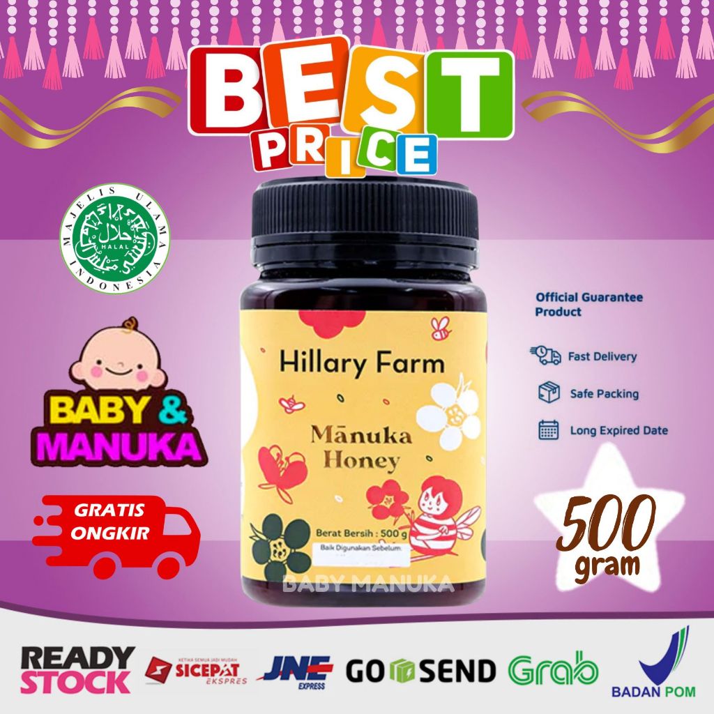 

Hillary Farm Manuka Honey 500gr - madu manuka anak (BPOM)