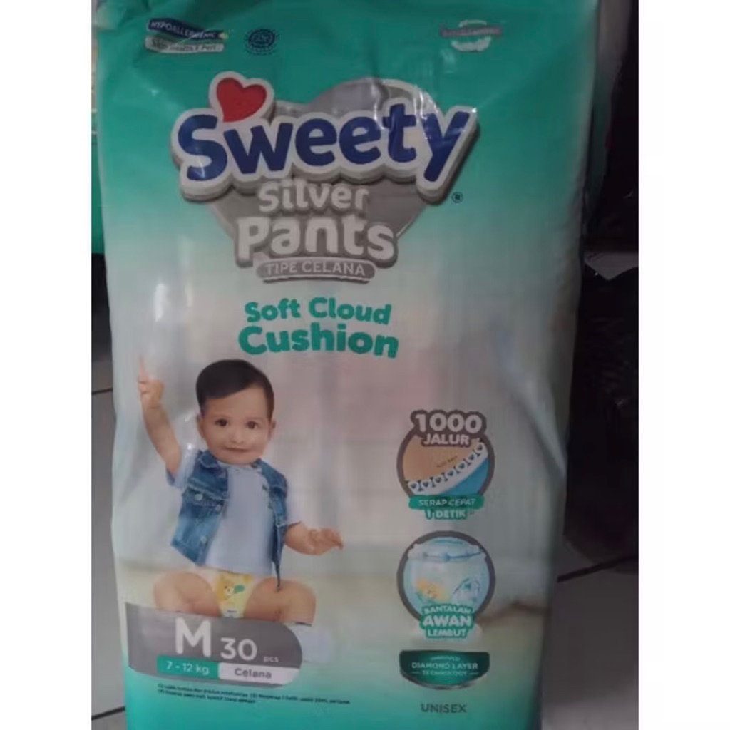 Sweety Silver Pants M30 Popok Bayi M30
