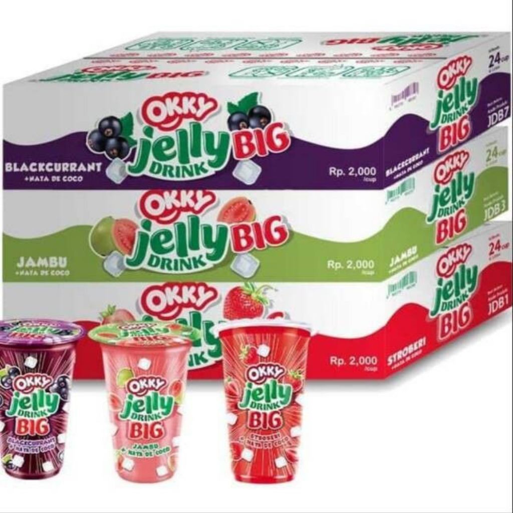 

[1 Dus] Okky Jelly Drink Besar 200ml isi 24pcs