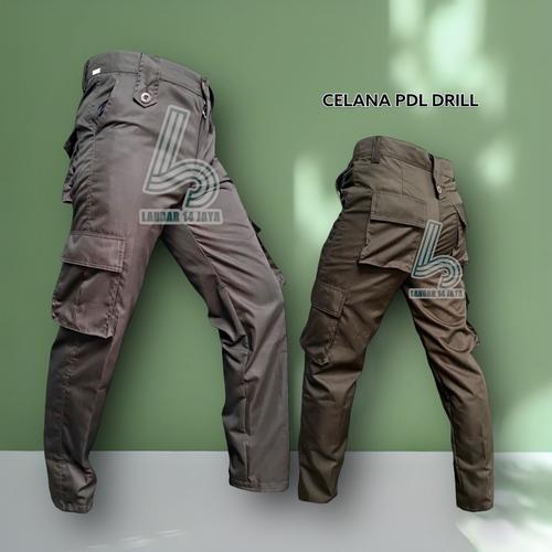 Celana PDL Security Satpam FKPPI Celana Lapangan Pramuka PMR Hitam Celana Polisi Coklat