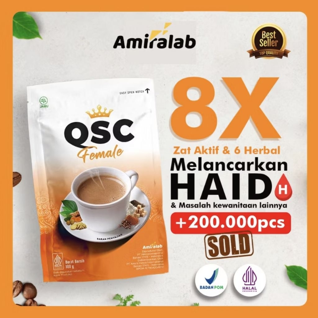

[PROMO 100% ORIGINAL] QFC FEMALE MINUMAN KOPI LANCAR SIKLUS BULANAN WANITA