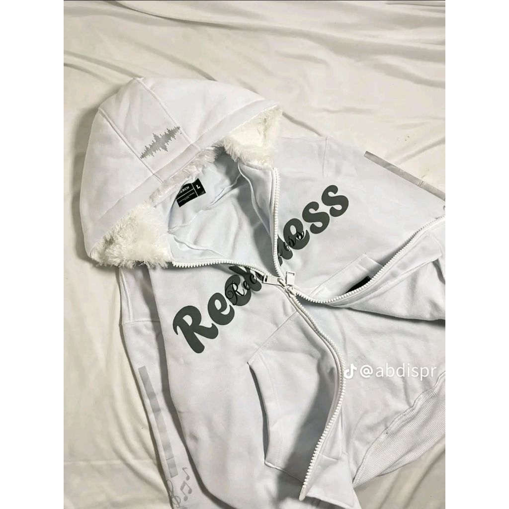 Preloved/Second RECKLES Hoodie Zipper Boxy Reflektif (UNISEX) MERCH X ABDISPR