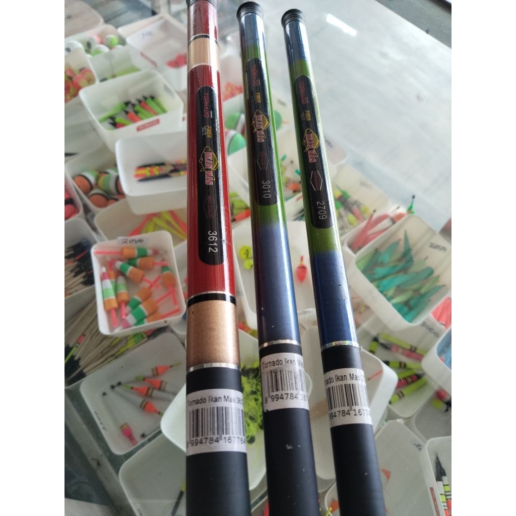 TEGEK TORNADO IKAN MAS RUAS PENDEK 270 300 360