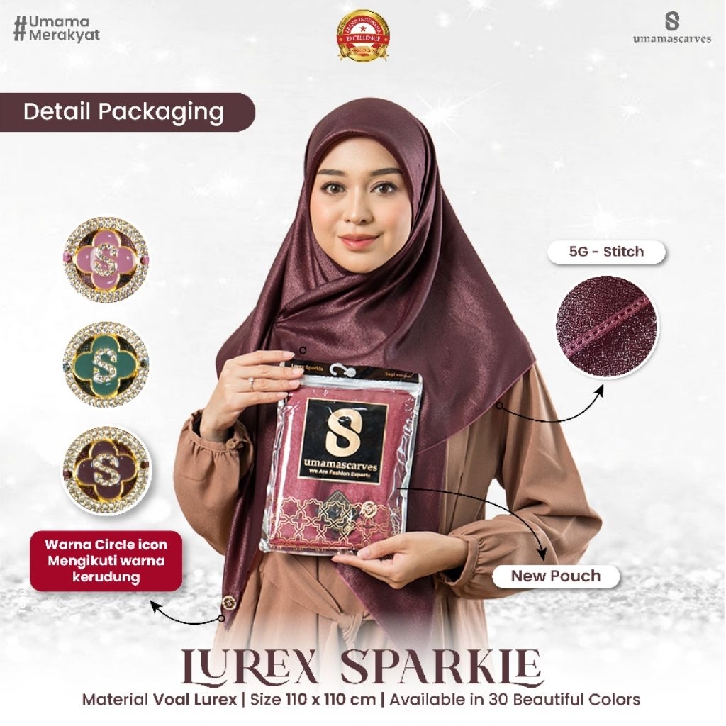 UMAMA VOAL LUREX//SEGIEMPAT UMAMA LUXURY