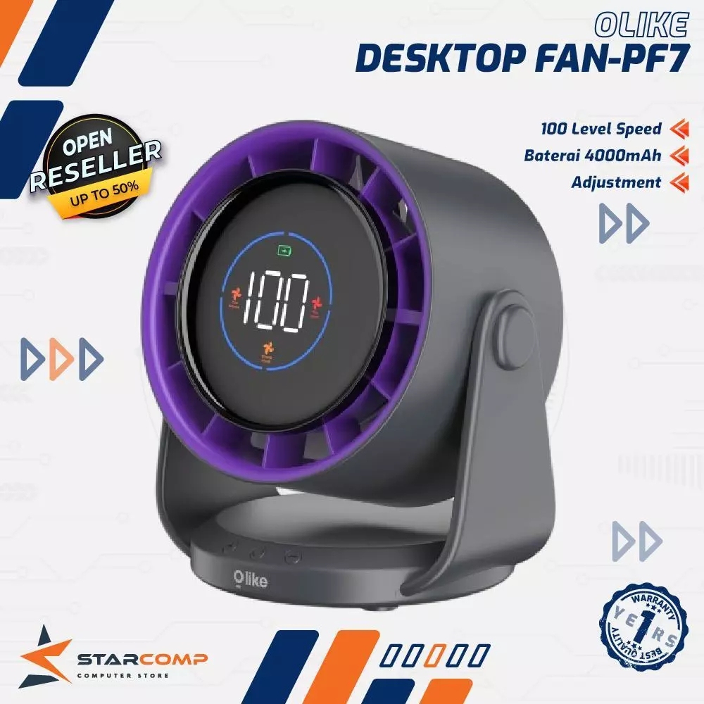 OLIKE DESKTOP FAN PF7 KIPAS MEJA PORTABLE MINI FAN