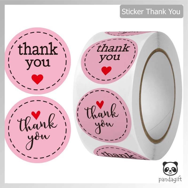 

Stiker Label Roll Thank You – 500 Pcs | Stiker Kemasan Bulat Murah & Berkualitas