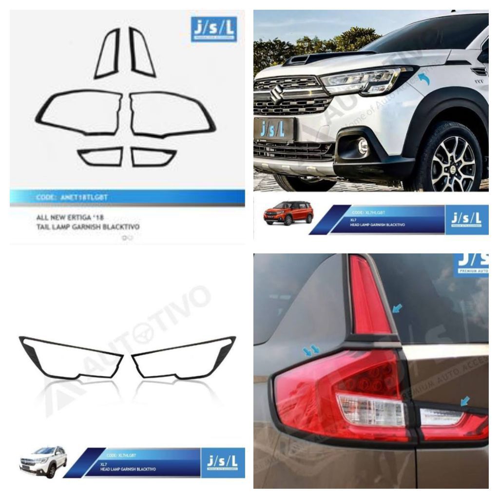 GARNIS LAMPU/COVER LAMPU HITAM DOP SUZUKI XL7 ORIGINAL JSL