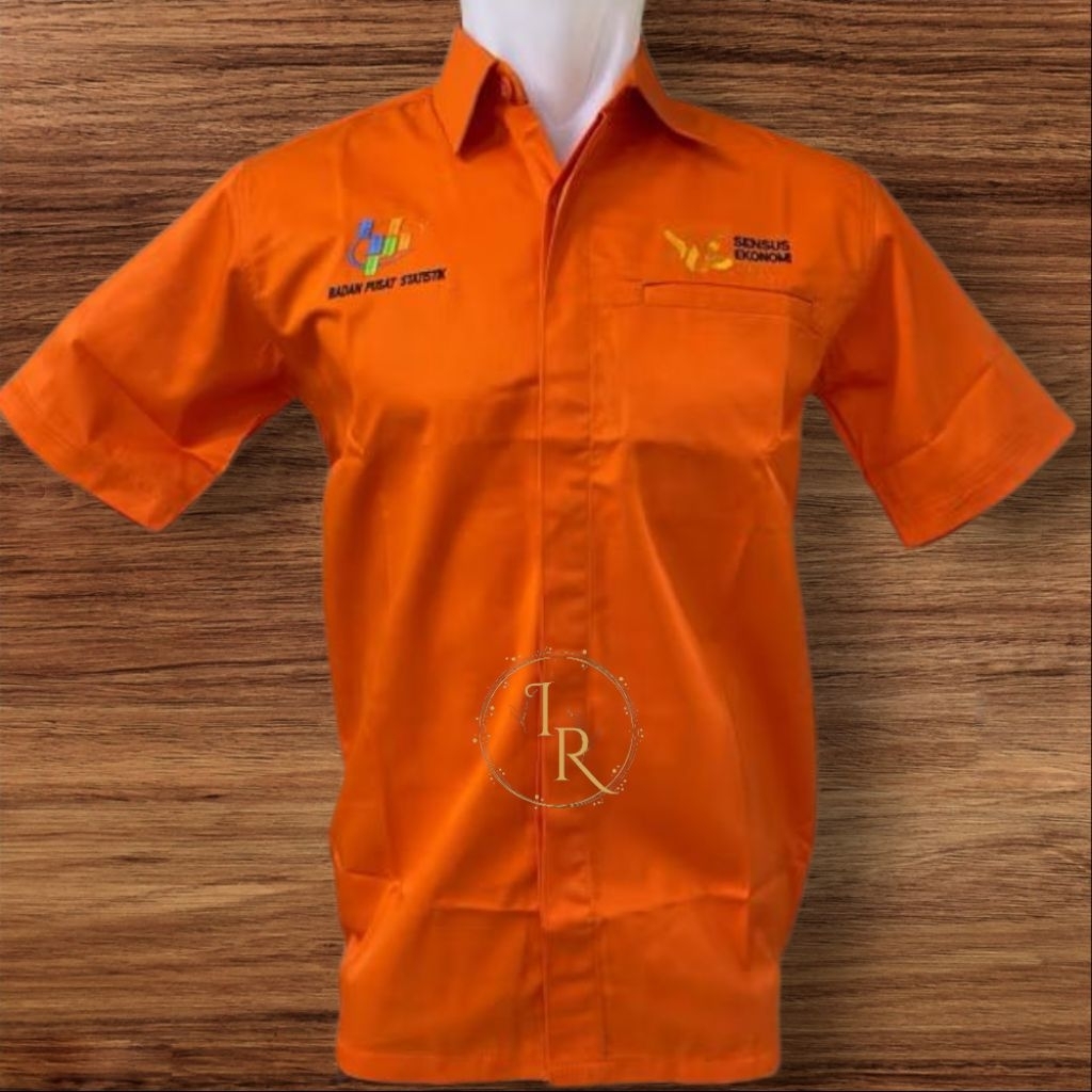 kemeja BPS SENSUS EKONOMI lengan pendek