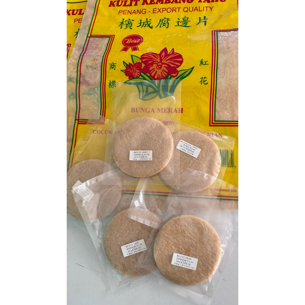 kulit tahu lembaran / bulat