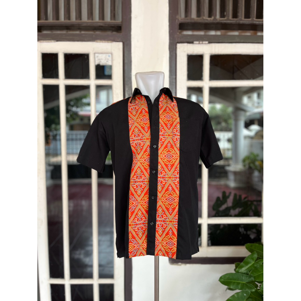 Kemeja Muslim Polos Batik Kalimantan